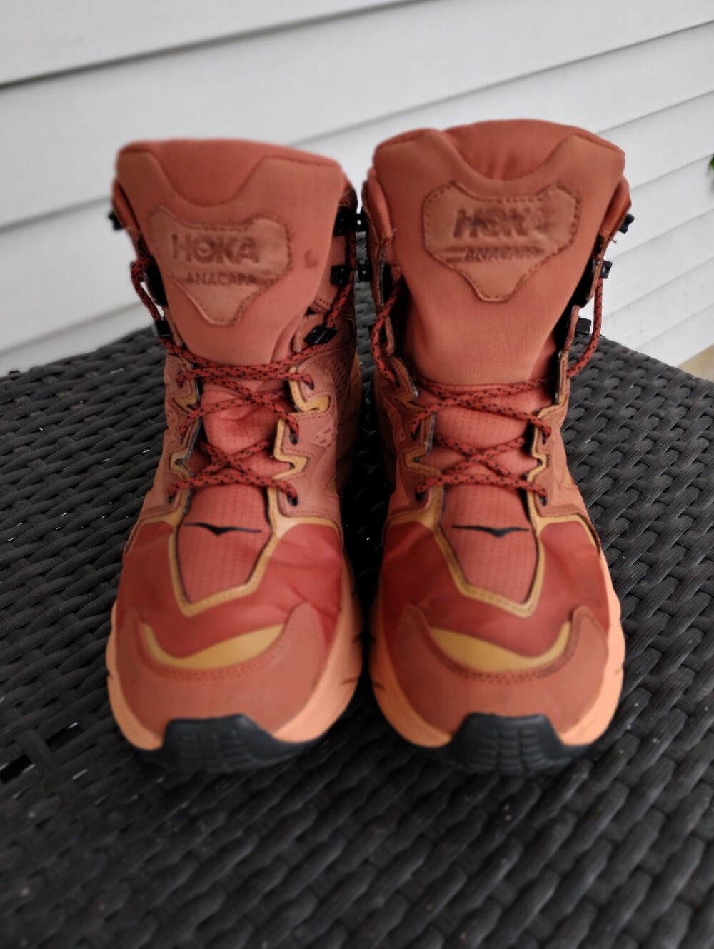 HOKA Anacapa Mid GTX Hiking Boots Men’s 9.5 D Women’s 11 Baked Clay 1122018